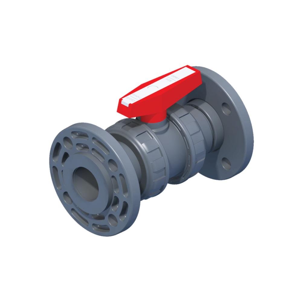 Ede Tipi Flanşlı Küresel Su Vanaları (U-PVS) 10 Bar